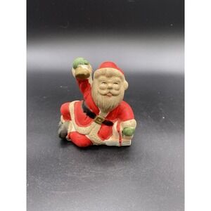 Hand Painted Ceramic Santa